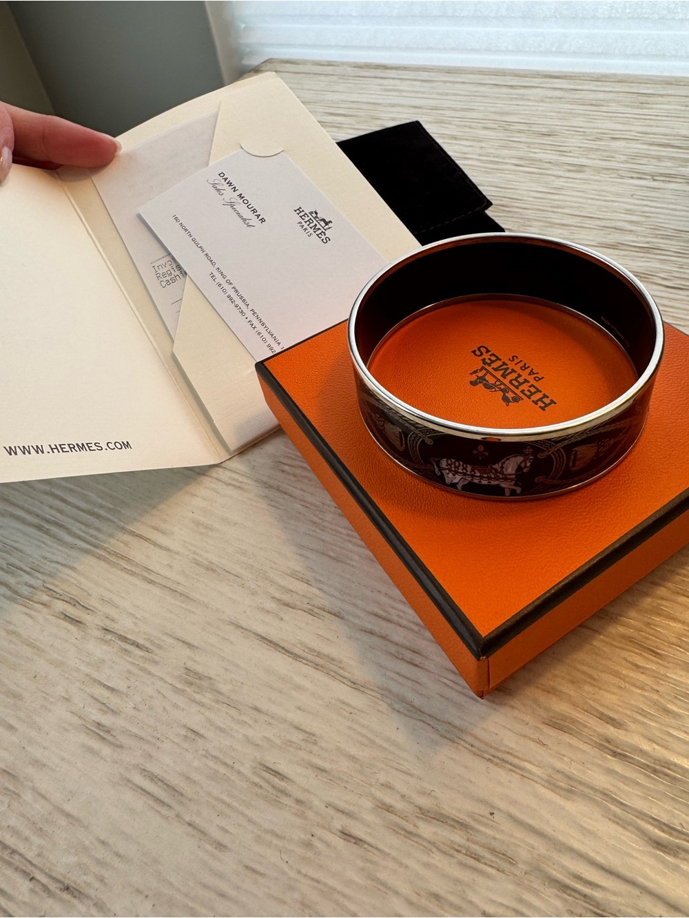Hermes Black and Silver Large 70 Apparat Equestrian Cuff Bracelet - Picture 3 of 5